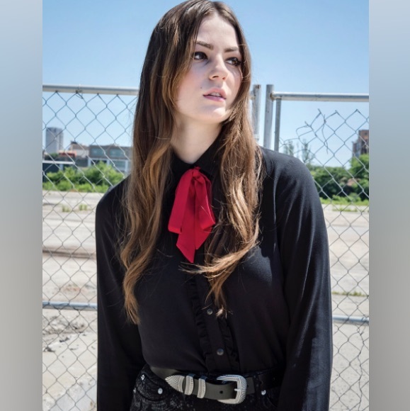 Straight To Hell Lula Fortune Western Tie Shirt size XS - Picture 1 of 5